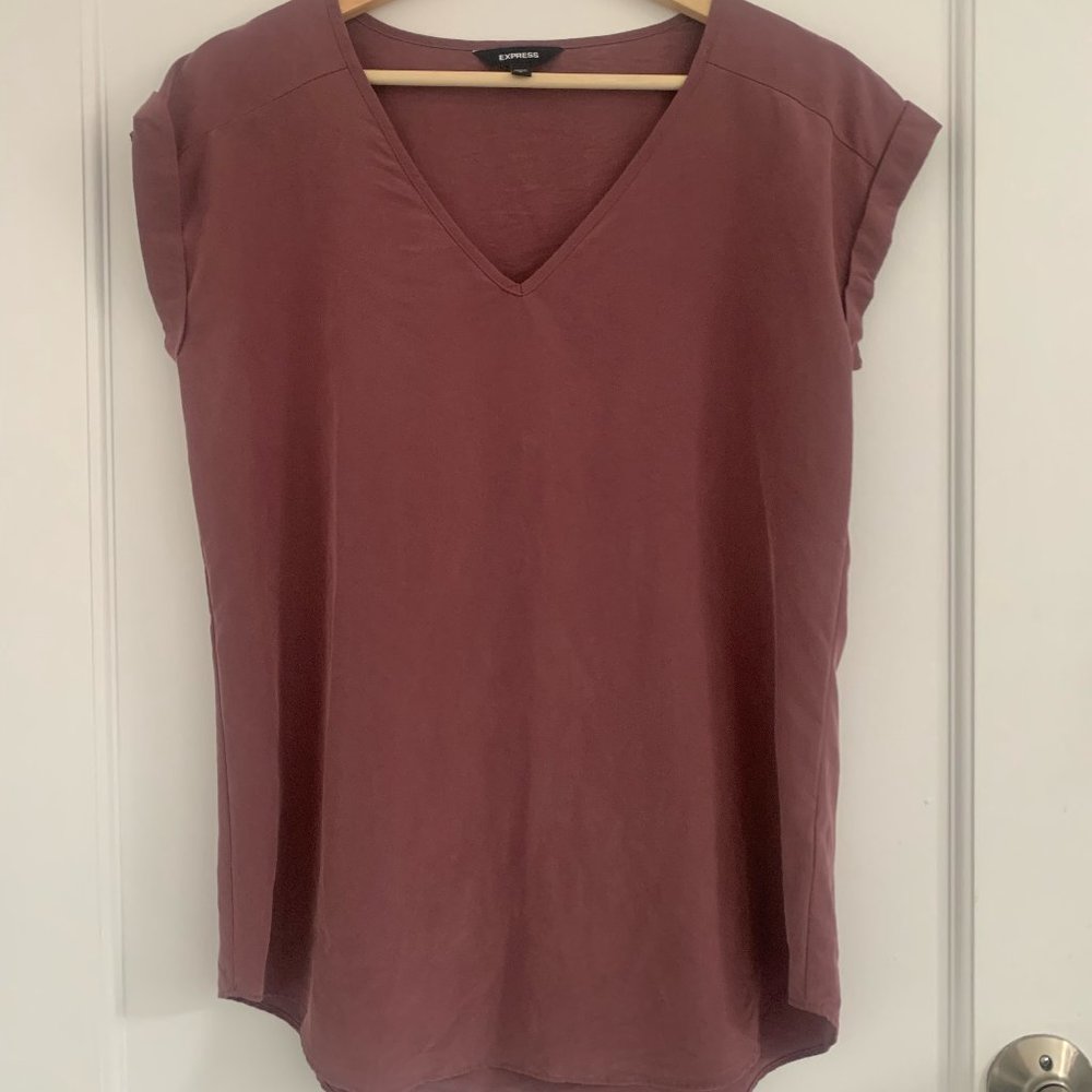 Express, Small, Purple Tunic Top